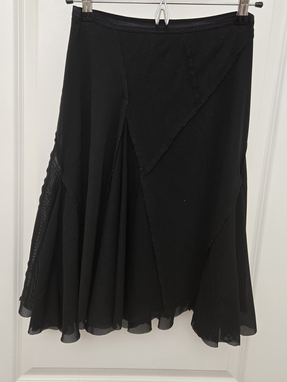 Xhilaration Black Patchwork Flared Girls' Skirt